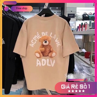 [Rẻ bất ngờ] áo thun ADLV Unisex [Freeship] Áo phông gấu nâu Áo Teddy bear
