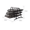 Khay Tài Liệu 3 Tầng Sắt Sunwood 1206