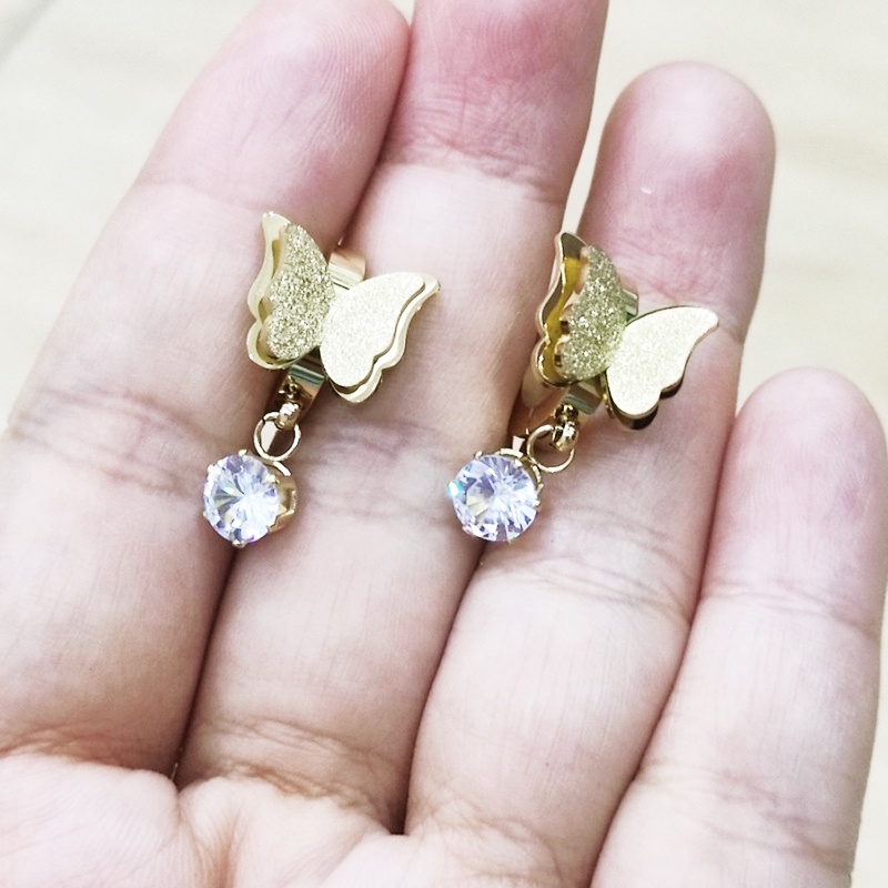 Bông Tai Khoen Tròn Titan Ko Han Rỉ TT 3993