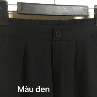 Quần culottes dài vải đũi Nhật