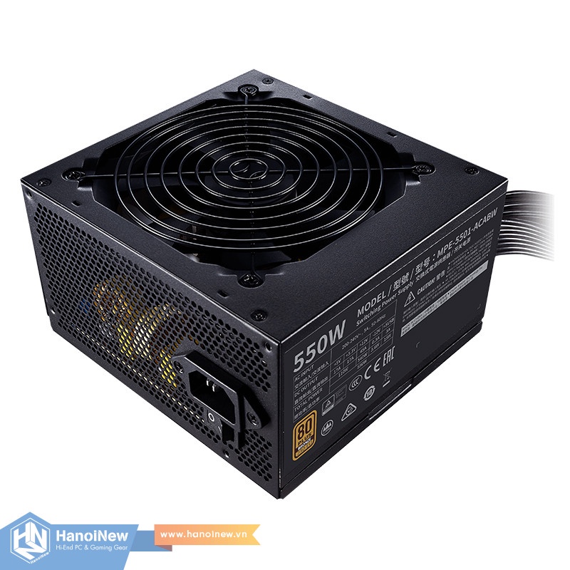 Nguồn Cooler Master MWE Bronze V2 550 550W 80 Plus Bronze Hàng chính hãng