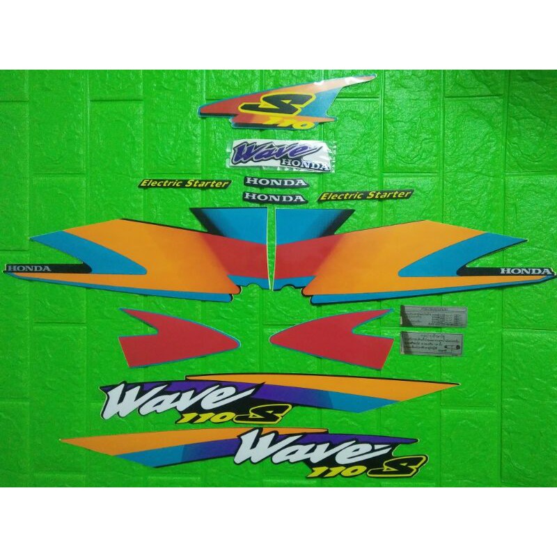 Trọn bộ tem Wavee 2001 Thái màu xanh đen tem 3 lớp New