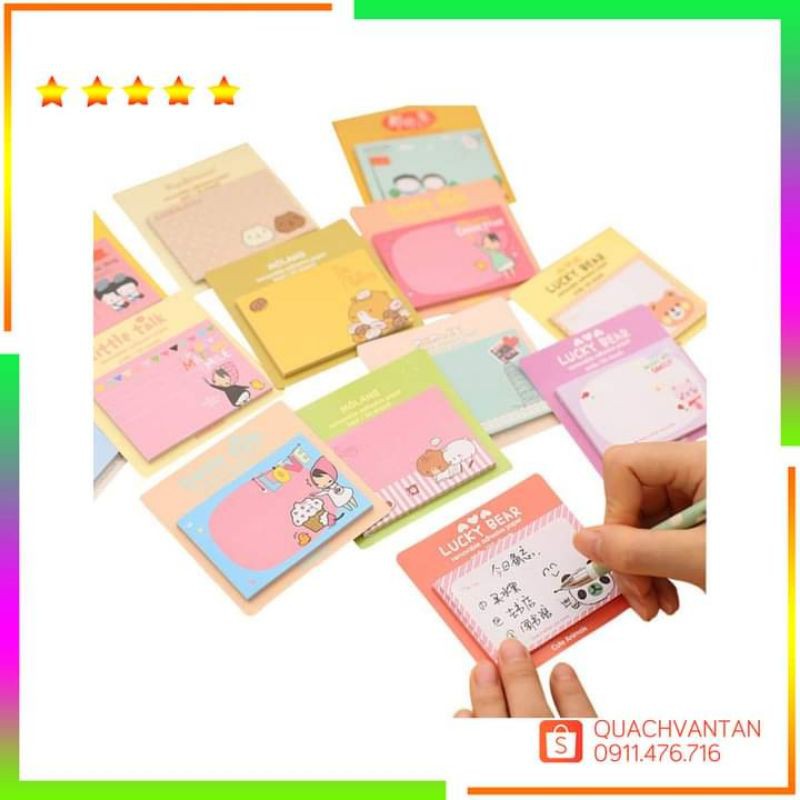Xấp giấy note Hàn Quốc Nhiều hình