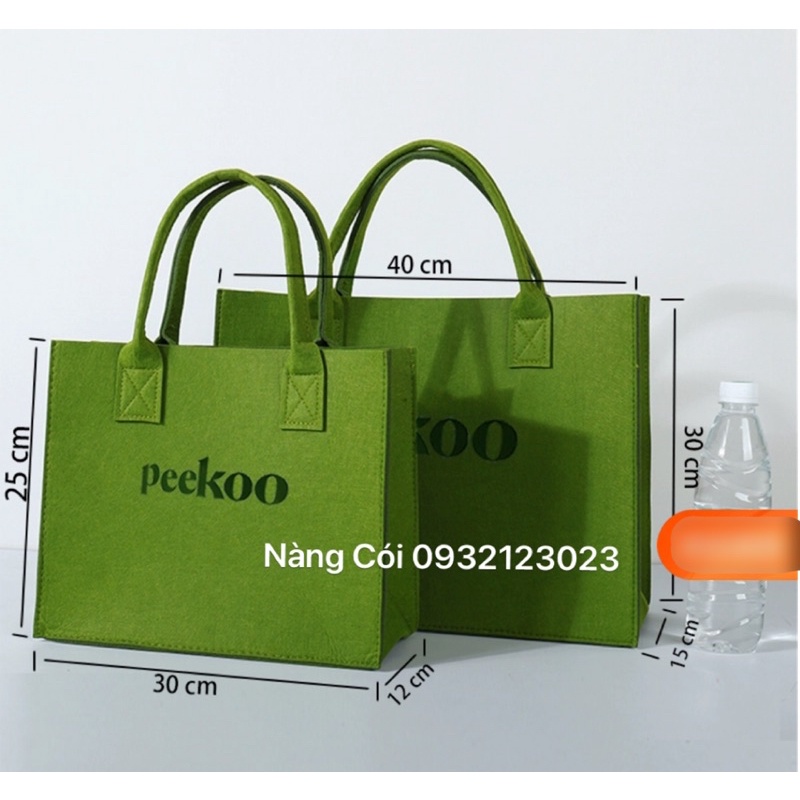 Túi Nỉ Peekoo 12 màu