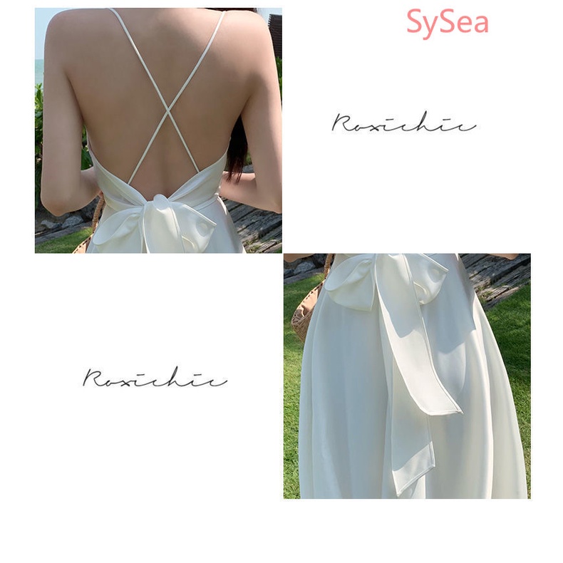 Đầm Hai Dây Cổ Chữ V Thời Trang Mùa Hè Quyến Rũ Cho Nữ