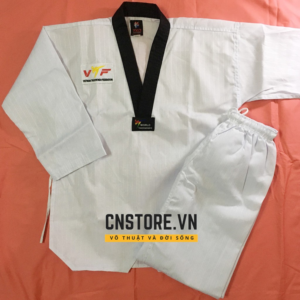 Võ Phục Taekwondo Cổ Đen Giá Rẻ