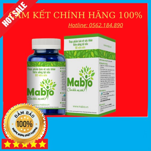 Mabio [Chụp Thật Chính Hãng] Viên uống lợi sữa  - Tăng Chất Lượng Và Số Lượng Sữa Mẹ