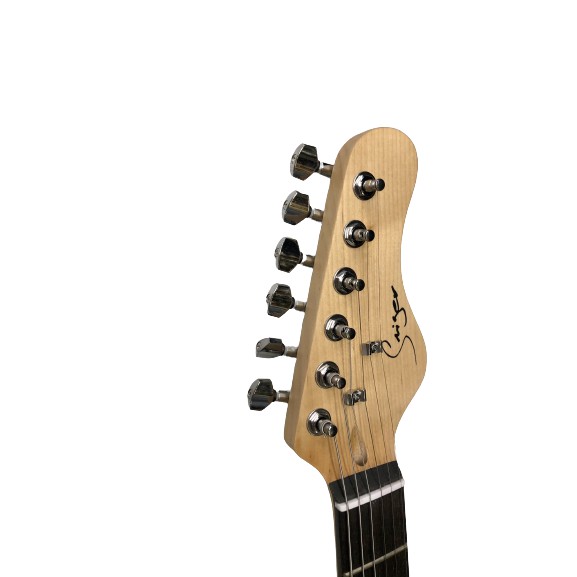 Guitar điện Saiger 3 mobin màu xanh