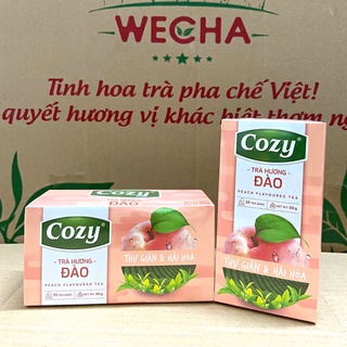 Trà Đào, Trà Túi Lọc Cozy Đào 1 Hộp 25 Túi Lọc