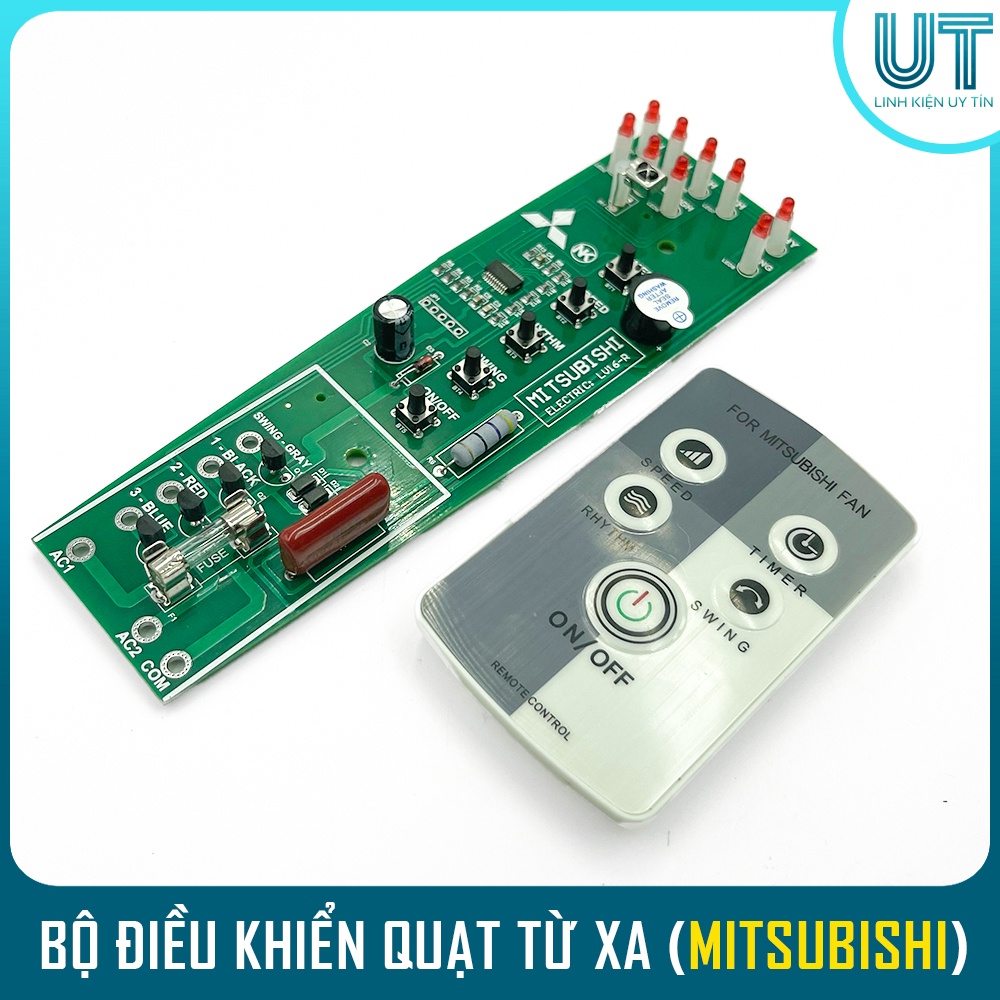 Bộ mạch điều khiển quạt từ xa MITSUBISHI cho QUẠT CÂY QUẠT ĐỨNG LV16-RT/RR/RS ( Chính Hãng )