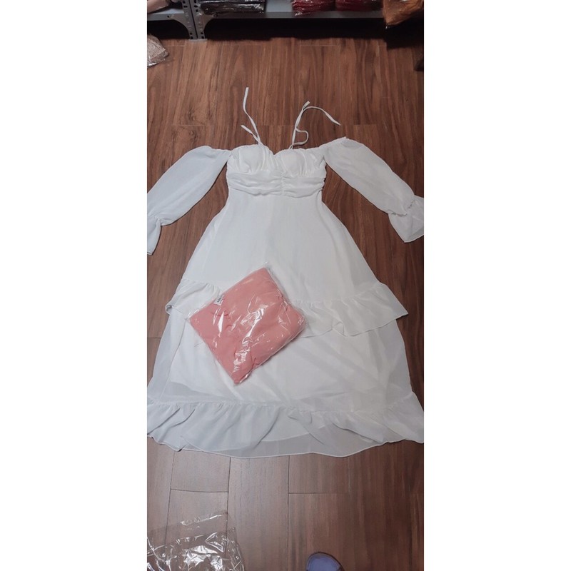 Đầm maxi trễ vai hai dây tầng đi biển du lịch (Ảnh thật trãi sàn) | BigBuy360 - bigbuy360.vn