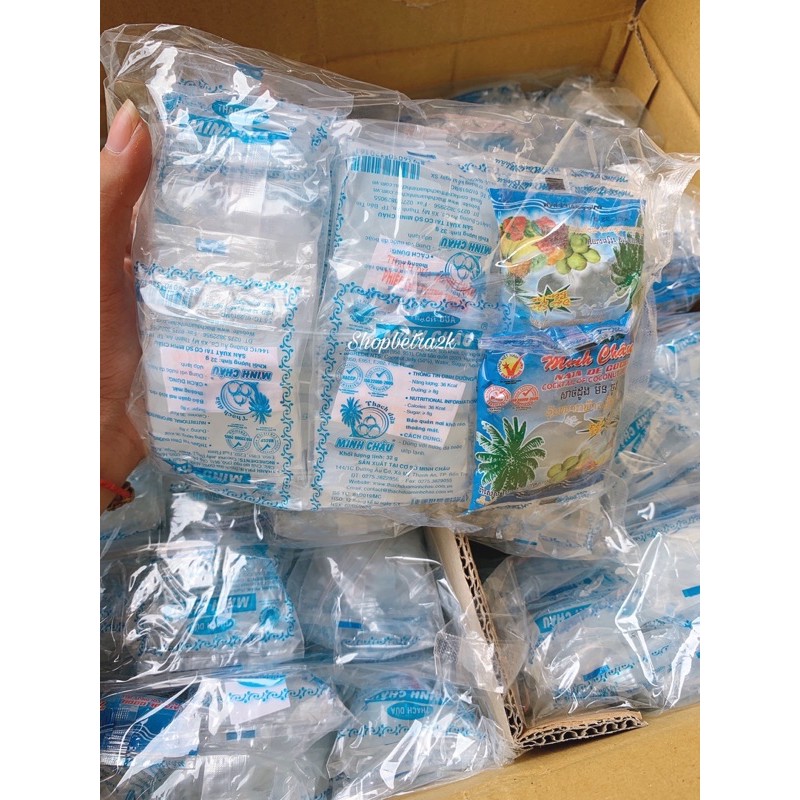 Thạch dừa Minh Châu, ăn vặt tuổi thơ [1bịch/22gói]