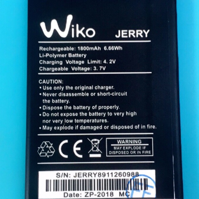 Pin Wiko JERRY zin