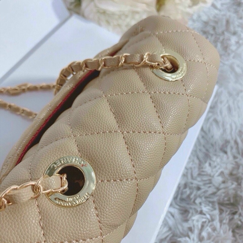 Túi trần ô da trơn size 18 loại đẹp ảnh thật 100% (không hộp)