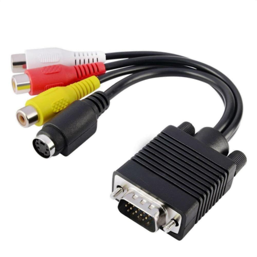 Đầu Chuyển Đổi vga Sang s-video pc tv svga 3 rca Chuyên Dụng