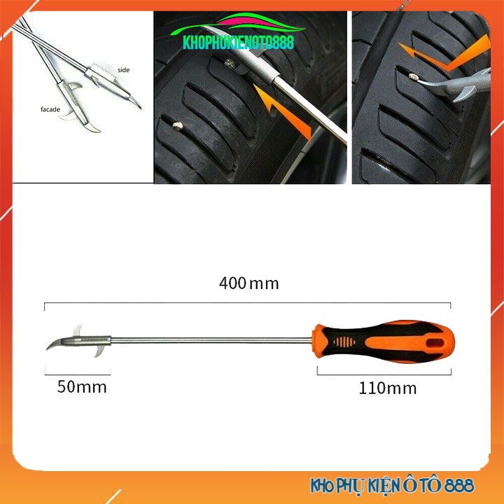 Thiết bị móc đá lấy dị vật lốp xe 5 trong 1