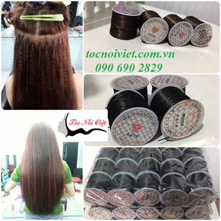Chỉ thun nối tóc Fiberglass - Chỉ nối tóc cao cấp, hair Extention Elastic Line 60m
