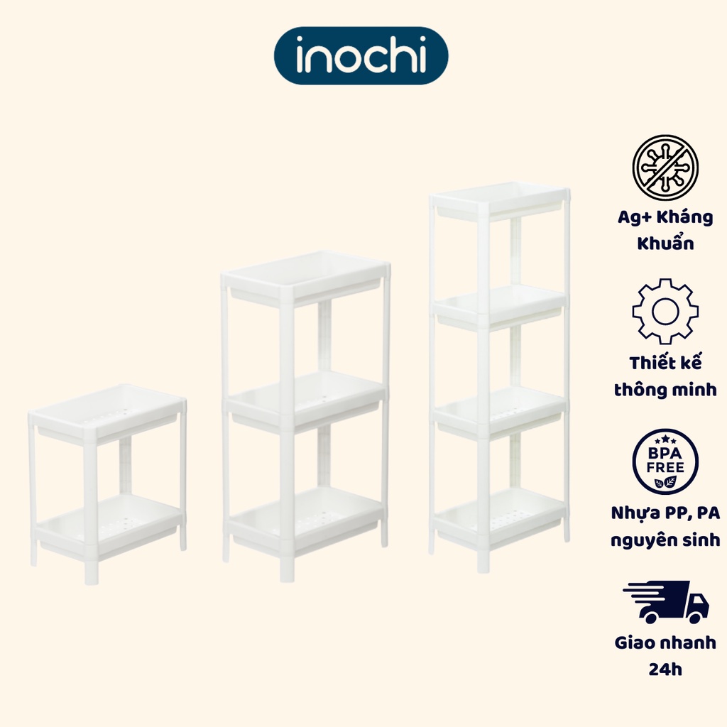 Kệ đựng đồ đa năng nhà bếp, nhà tắm, phòng khách inochi, thiết kế chắc chắn, bền đẹp, sang trọng - Giao màu ngẫu nhiên