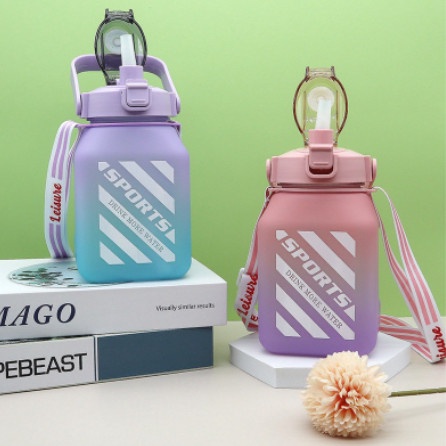 Bình Đựng Nước Vuông 1.5l Dễ Thương, Mẫu Mới Nhất 2022(Tặng Sticker)