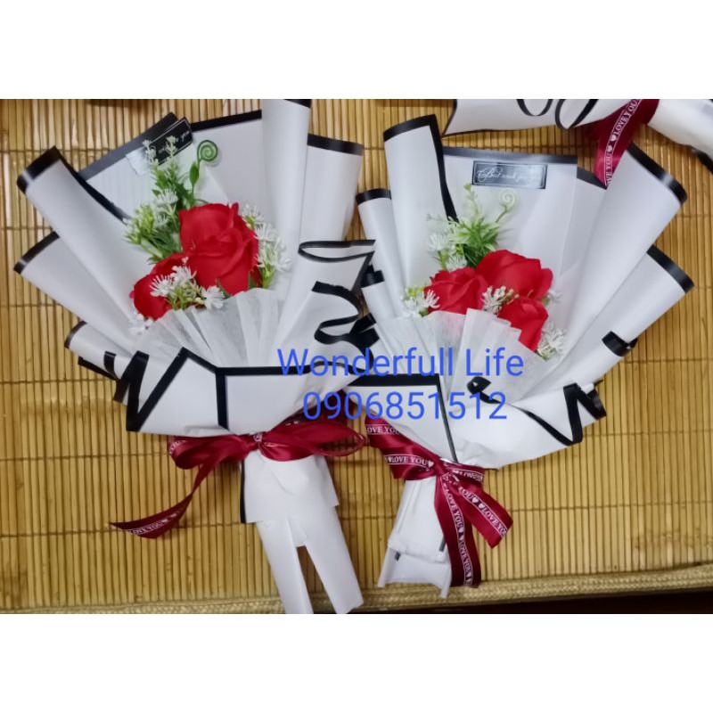 Bó hoa sáp thơm 3 bông