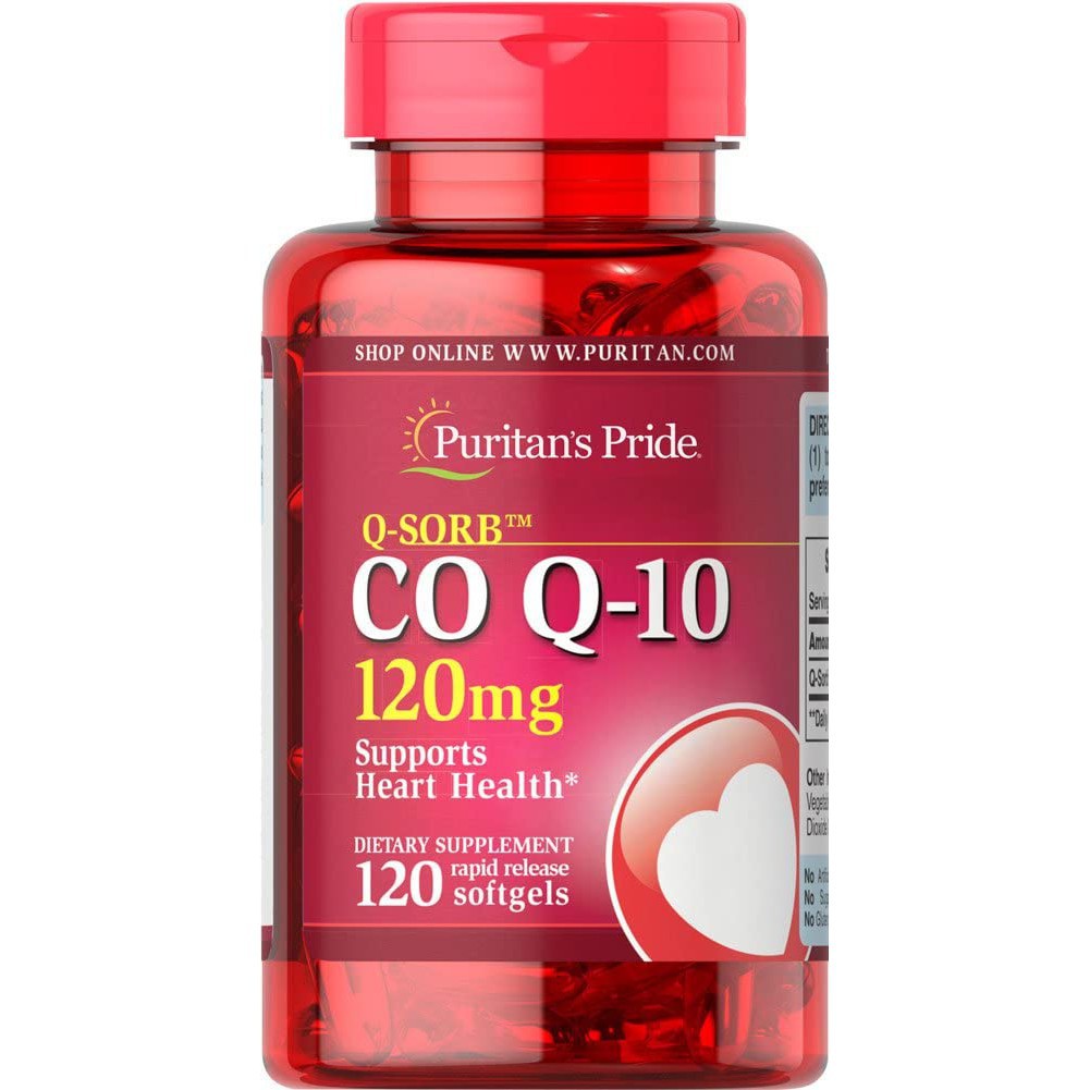 Viên uống hỗ trợ tim mạch Puritans pride coq10 120mg 60 - 120 viên