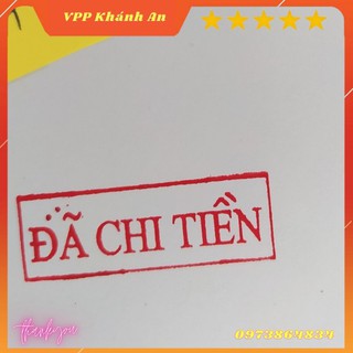 Con dấu Đã Thu Tiền/ Đã Chi Tiền