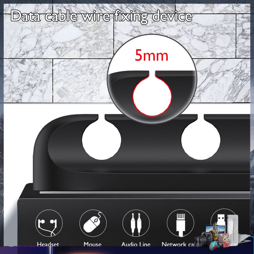 Kẹp silicone cố định dây cáp gọn gàng tiện dụng