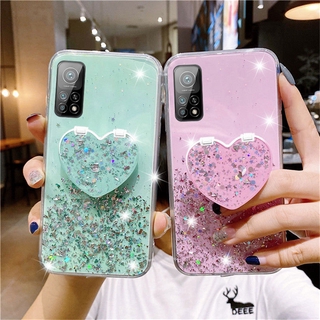 Ốp điện thoại silicone tpu mềm có gương hình trái tim cho Xiaomi Mi Redmi Note 10 / 9 / 9t / 9a / 9c / 9s / 8 Pro