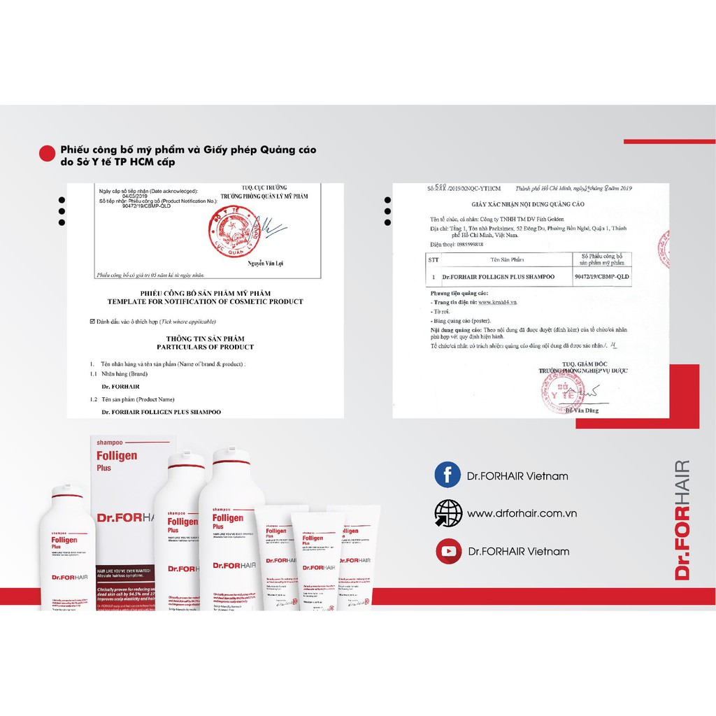 Dầu Gội Phục Hồi, Ngăn Rụng Tóc Dr.FORHAIR Folligen Plus Shampoo Số 1 Hàn Quốc | BigBuy360 - bigbuy360.vn