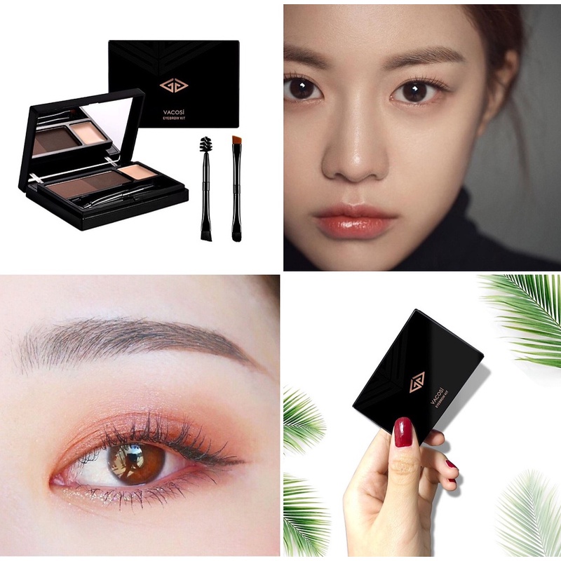 Bột tán mày Vacosi Eyebrown Kit 01 Light Brown Cocolux