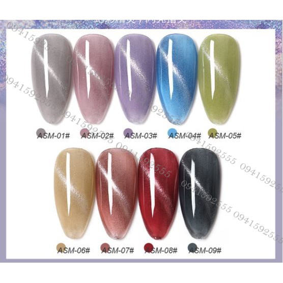 MẮT MÈO 9D set 9 chai mẫu mới mã ASM