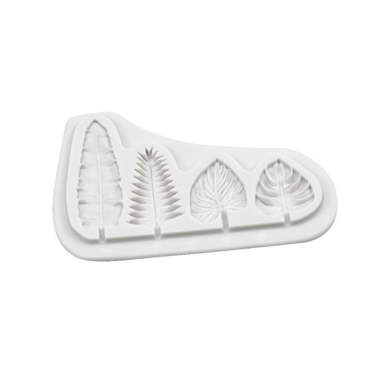 khuôn silicon 4 lá nhỏ MS135539 trang trí bánh