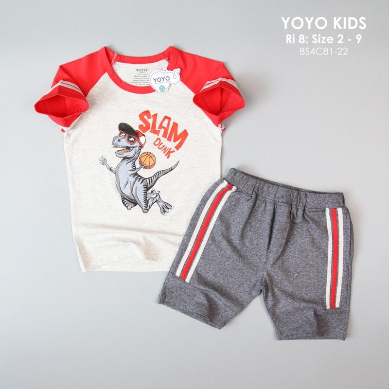 Bộ short thun YoYo bé trai.