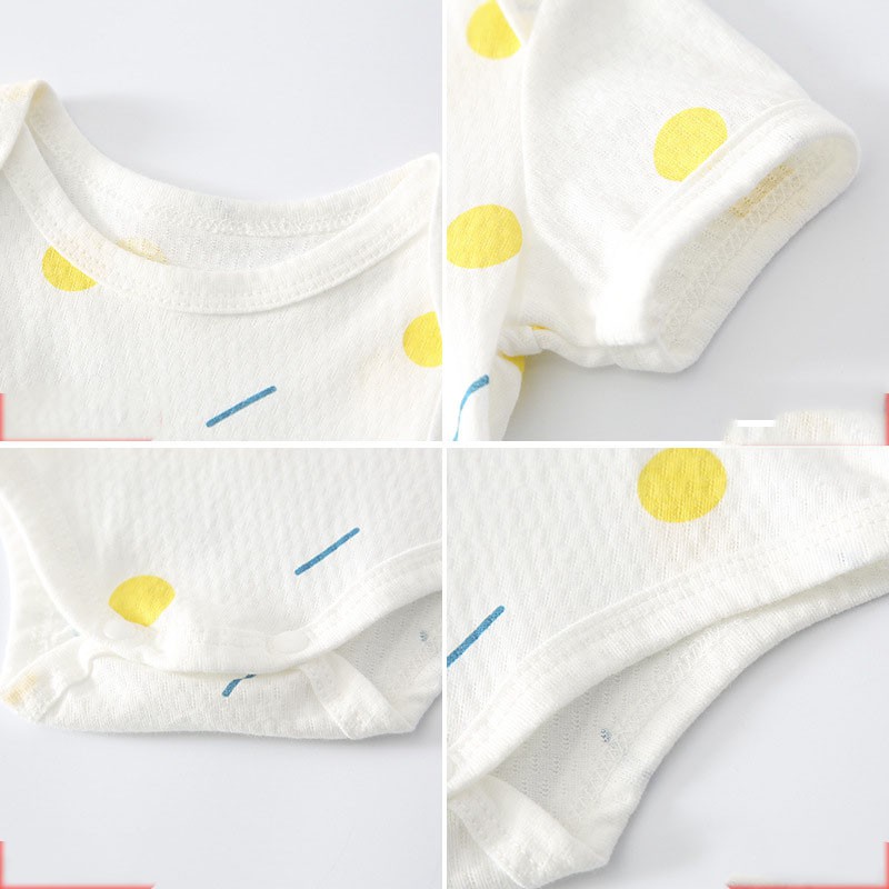 Body Đùi Cotton Lưới Mùa Hè Cho Bé Gái Bé Trai Mẫu Mới Công Nghệ Lưới Bông 2021