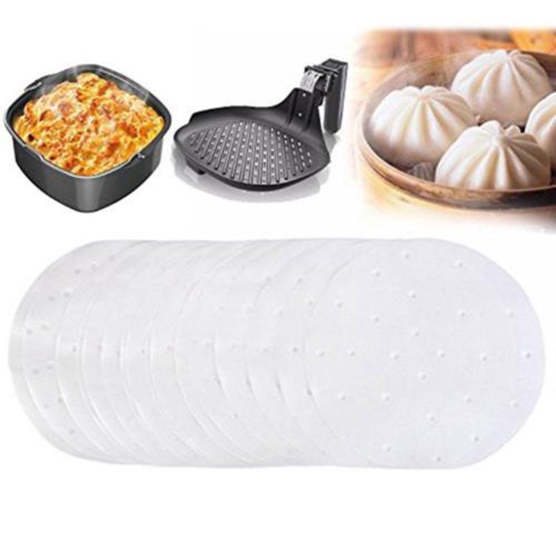 Set 100 giấy lót làm Dimsum chống dính có đục lỗ tiện dụng