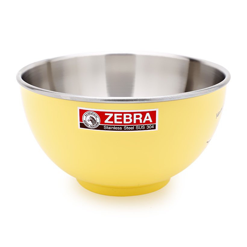 Tô (Bát) Inox Zebra Thái Lan, 2 Lớp Cách Nhiệt, Miệng Rộng 15cm 4 Màu