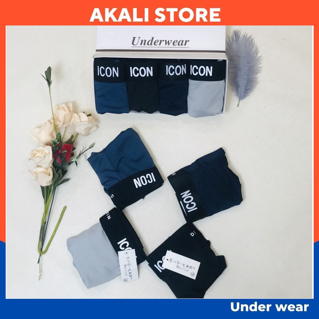Quần lót nam thun lạnh, quần xì  BOXER co dãn 4 chiều  - AKALI