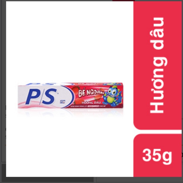 Kem Đánh Răng Trẻ em P/S hương dâu Chứa Fluoride linh hoạt ngừa sâu răng và giúp men răng chắc khỏe hơn