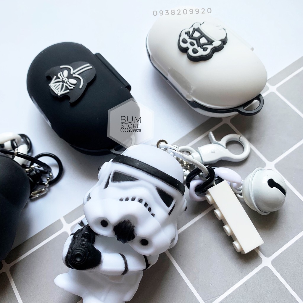 Case Galaxy Buds / Buds PLus Star Wars Kèm Phụ Kiện Độc Đáo Có Đèn và Phát Nhạc