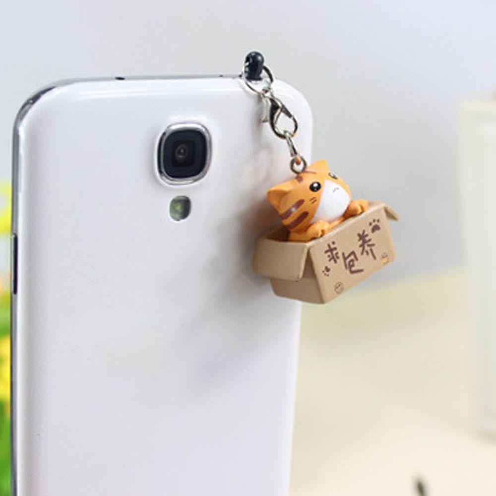 Nút Bịt Chống Bụi Tai Nghe Điện Thoại Hình Mèo Dễ Thương
