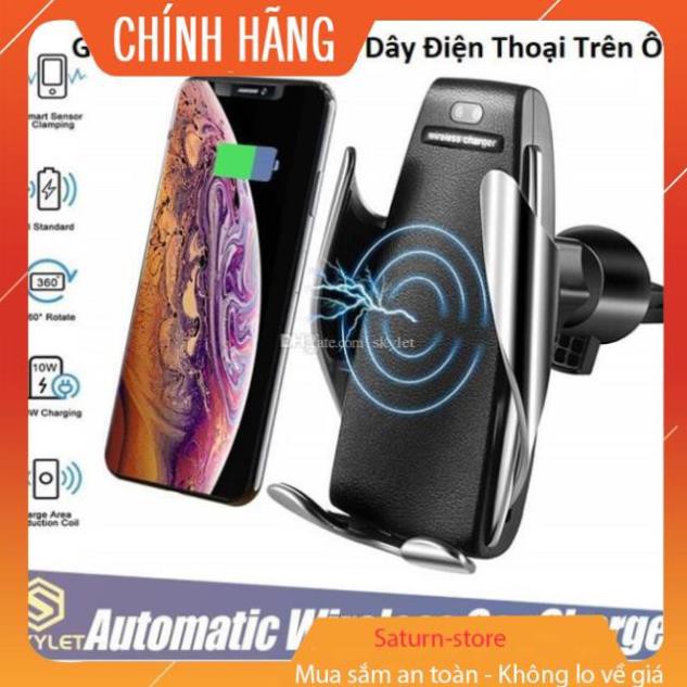 Sạc Không Dây Ô tô S5, Đế Sạc Nhanh Điện Thoại Không Dây Trên Xe Hơi Không Dây Cảm Ứng  (Phiên Bản Mới)