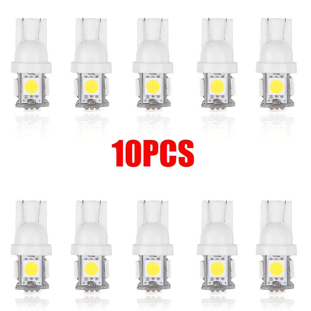 Set 10 đèn led PECHAM T10-5050-5SMD W5W chuyên dụng cho xe hơi xe máy tiện lợi
