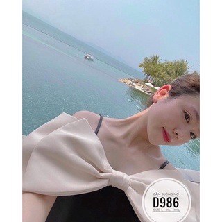 Đầm xuông nơ ngực bigsize (60-90kg)