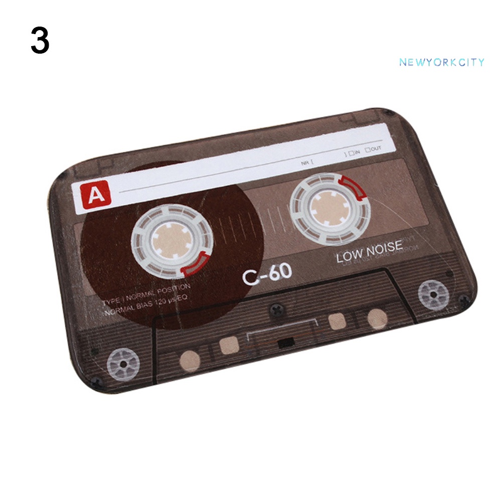 Thảm Chùi Chân Hình Băng Cát Sét Cổ Điển Kích Thước 40X60Cm