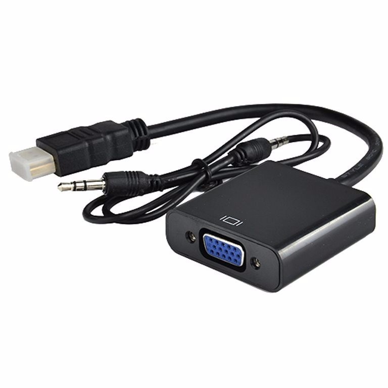 CÁP HDMI SANG VGA ADAPTER CÓ KÈM ÂM THANH