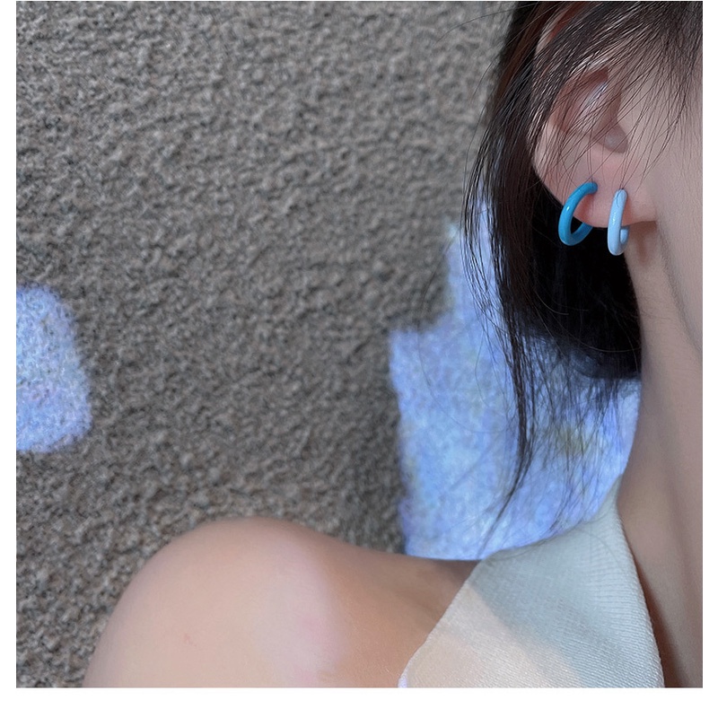 Bộ khuyên tai sáu mảnh thiết kế đơn giản thời trang cao cấp cho nữ