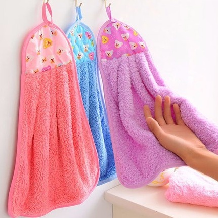KHĂN LAU TAY NHÀ BẾP SIÊU THẤM NƯỚC, KHĂN LAU TAY COTTON CÓ KHOEN TREO, LOẠI DÀY, SIZE LỚN TALABISHOP