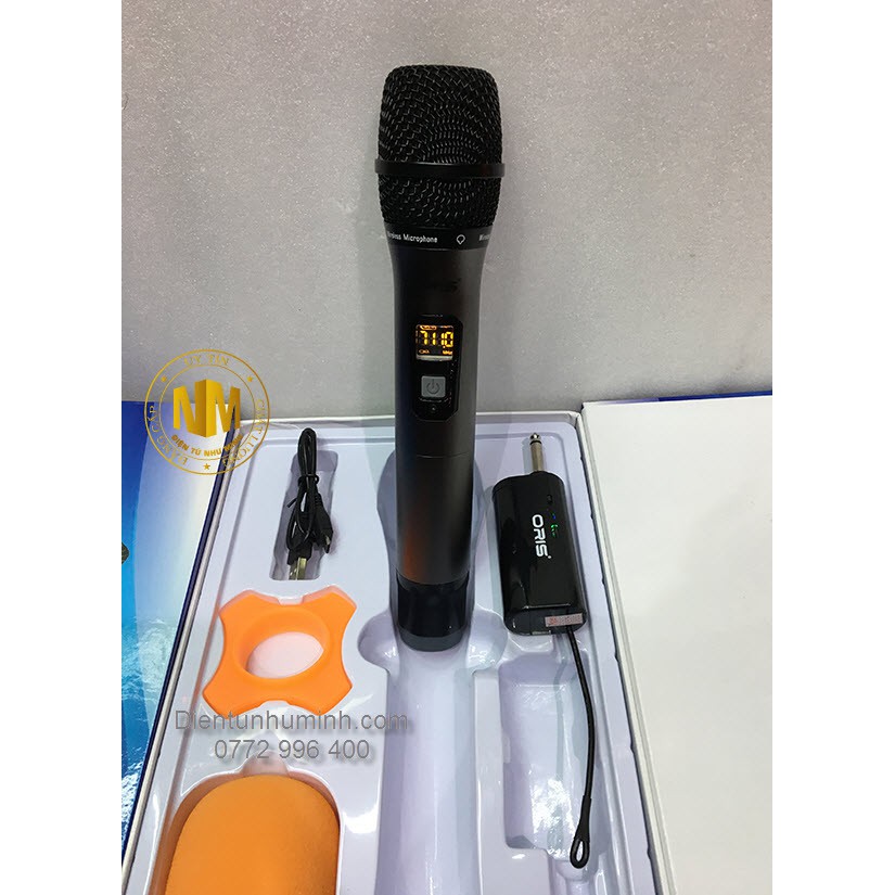 Micro không dây UHF Wireless ORIS K5 Xám Đen