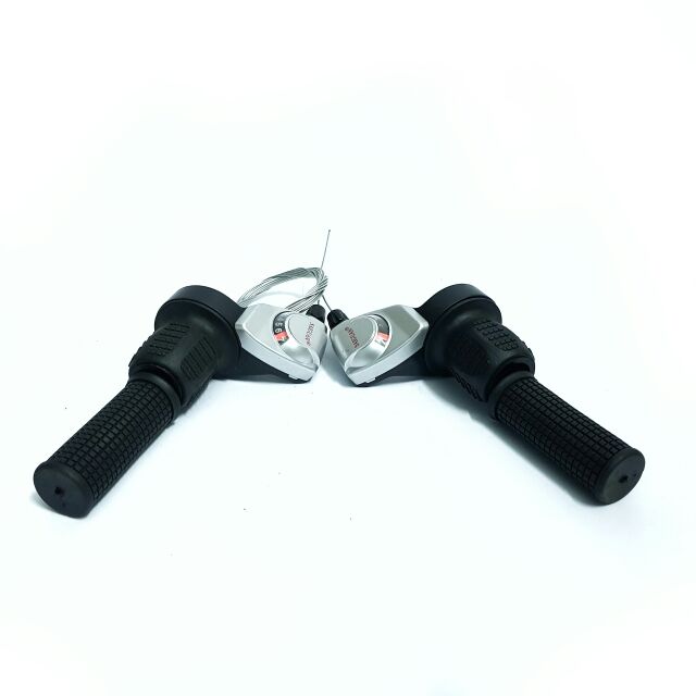 Tay đề xe đạp vặn 3x7 cấp sang đĩa líp mặt số