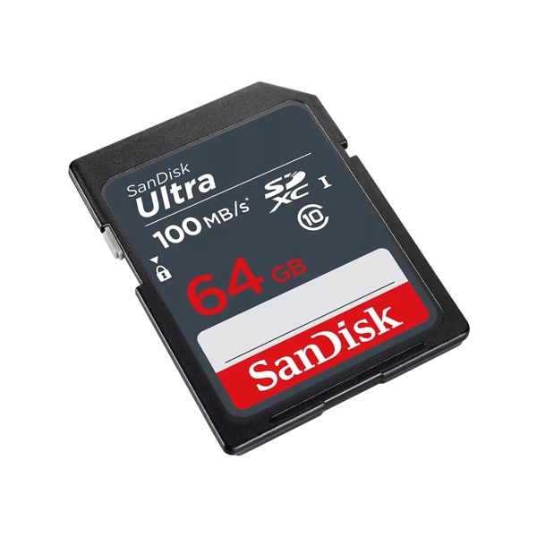 Thẻ nhớ SD 64GB Sandisk class 10 (100Mb/s) SDSDUNR-064G-GN3IN